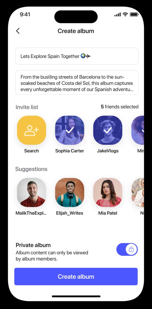 Create your album